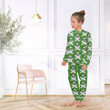 Load image into Gallery viewer, Big Girls' Crew Neck Long Pajama Set