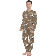 Load image into Gallery viewer, Big Boys' Crew Neck Long Pajama Set