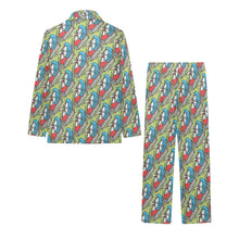 Load image into Gallery viewer, Big Girls' V-Neck Long Pajama Set
