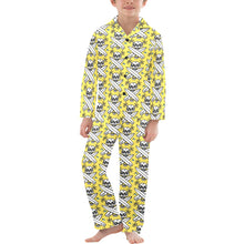 Load image into Gallery viewer, Big Boys' V-Neck Long Pajama Set