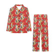 Load image into Gallery viewer, Big Boys' V-Neck Long Pajama Set