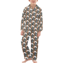 Load image into Gallery viewer, Big Boys' V-Neck Long Pajama Set