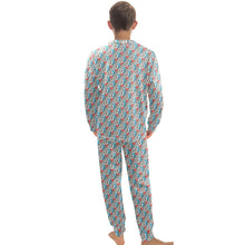 Load image into Gallery viewer, Big Boys' Crew Neck Long Pajama Set