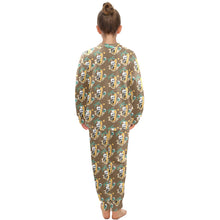 Load image into Gallery viewer, Big Girls' Crew Neck Long Pajama Set