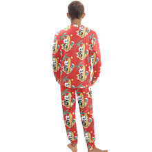 Load image into Gallery viewer, Big Boys' Crew Neck Long Pajama Set