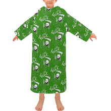 Load image into Gallery viewer, Blanket Robe with Sleeves for Kids