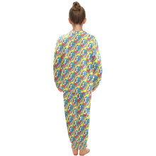 Load image into Gallery viewer, Big Girls' Crew Neck Long Pajama Set
