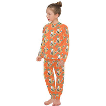 Load image into Gallery viewer, Big Girls' Crew Neck Long Pajama Set