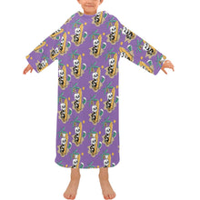 Load image into Gallery viewer, Blanket Robe with Sleeves for Kids