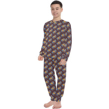 Load image into Gallery viewer, Big Boys' Crew Neck Long Pajama Set