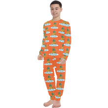 Load image into Gallery viewer, Big Boys' Crew Neck Long Pajama Set