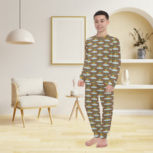 Load image into Gallery viewer, Big Boys' Crew Neck Long Pajama Set