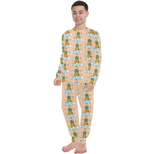 Load image into Gallery viewer, Big Boys' Crew Neck Long Pajama Set