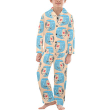 Load image into Gallery viewer, Big Boys' V-Neck Long Pajama Set