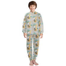 Load image into Gallery viewer, Big Boys' Crew Neck Long Pajama Set