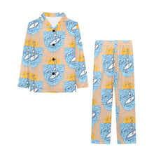 Load image into Gallery viewer, Big Girls' V-Neck Long Pajama Set