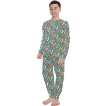 Load image into Gallery viewer, Big Boys' Crew Neck Long Pajama Set