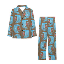 Load image into Gallery viewer, Big Boys' V-Neck Long Pajama Set