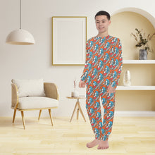 Load image into Gallery viewer, Big Boys' Crew Neck Long Pajama Set