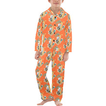 Load image into Gallery viewer, Big Boys' V-Neck Long Pajama Set