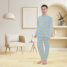 Load image into Gallery viewer, Big Boys' Crew Neck Long Pajama Set