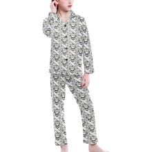 Load image into Gallery viewer, Big Girls' V-Neck Long Pajama Set
