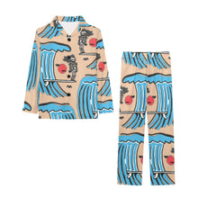 Load image into Gallery viewer, Big Girls' V-Neck Long Pajama Set