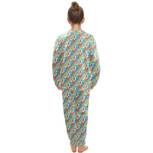 Load image into Gallery viewer, Big Girls' Crew Neck Long Pajama Set