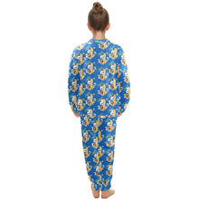 Load image into Gallery viewer, Big Girls' Crew Neck Long Pajama Set
