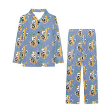 Load image into Gallery viewer, Big Boys' V-Neck Long Pajama Set