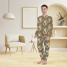 Load image into Gallery viewer, Big Boys' Crew Neck Long Pajama Set