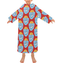 Load image into Gallery viewer, Blanket Robe with Sleeves for Kids