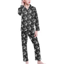 Load image into Gallery viewer, Big Girls' V-Neck Long Pajama Set