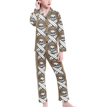 Load image into Gallery viewer, Big Girls' V-Neck Long Pajama Set