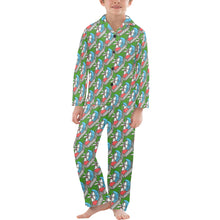 Load image into Gallery viewer, Big Boys' V-Neck Long Pajama Set