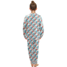 Load image into Gallery viewer, Big Girls' Crew Neck Long Pajama Set