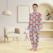 Load image into Gallery viewer, Big Boys' Crew Neck Long Pajama Set