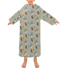Load image into Gallery viewer, Blanket Robe with Sleeves for Kids