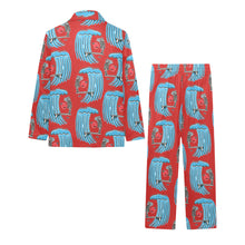 Load image into Gallery viewer, Big Girls' V-Neck Long Pajama Set