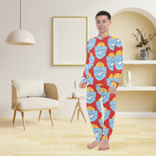 Load image into Gallery viewer, Big Boys' Crew Neck Long Pajama Set
