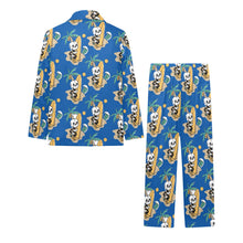 Load image into Gallery viewer, Big Boys' V-Neck Long Pajama Set