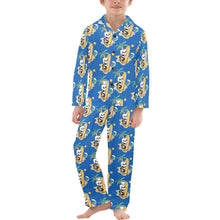 Load image into Gallery viewer, Big Boys' V-Neck Long Pajama Set