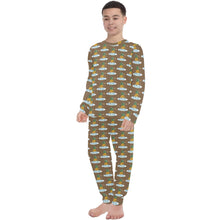 Load image into Gallery viewer, Big Boys' Crew Neck Long Pajama Set