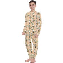Load image into Gallery viewer, Big Boys' Crew Neck Long Pajama Set