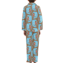 Load image into Gallery viewer, Big Boys' V-Neck Long Pajama Set