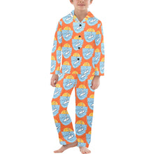 Load image into Gallery viewer, Big Boys' V-Neck Long Pajama Set