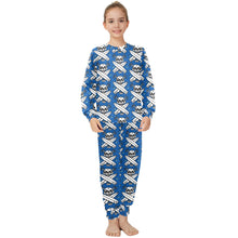 Load image into Gallery viewer, Big Girls' Crew Neck Long Pajama Set