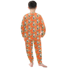 Load image into Gallery viewer, Little Boys' Crew Neck Long Pajama Set