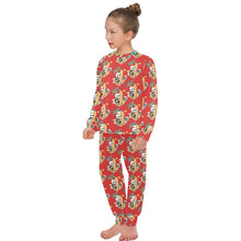 Load image into Gallery viewer, Big Girls' Crew Neck Long Pajama Set