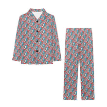 Load image into Gallery viewer, Big Girls' V-Neck Long Pajama Set